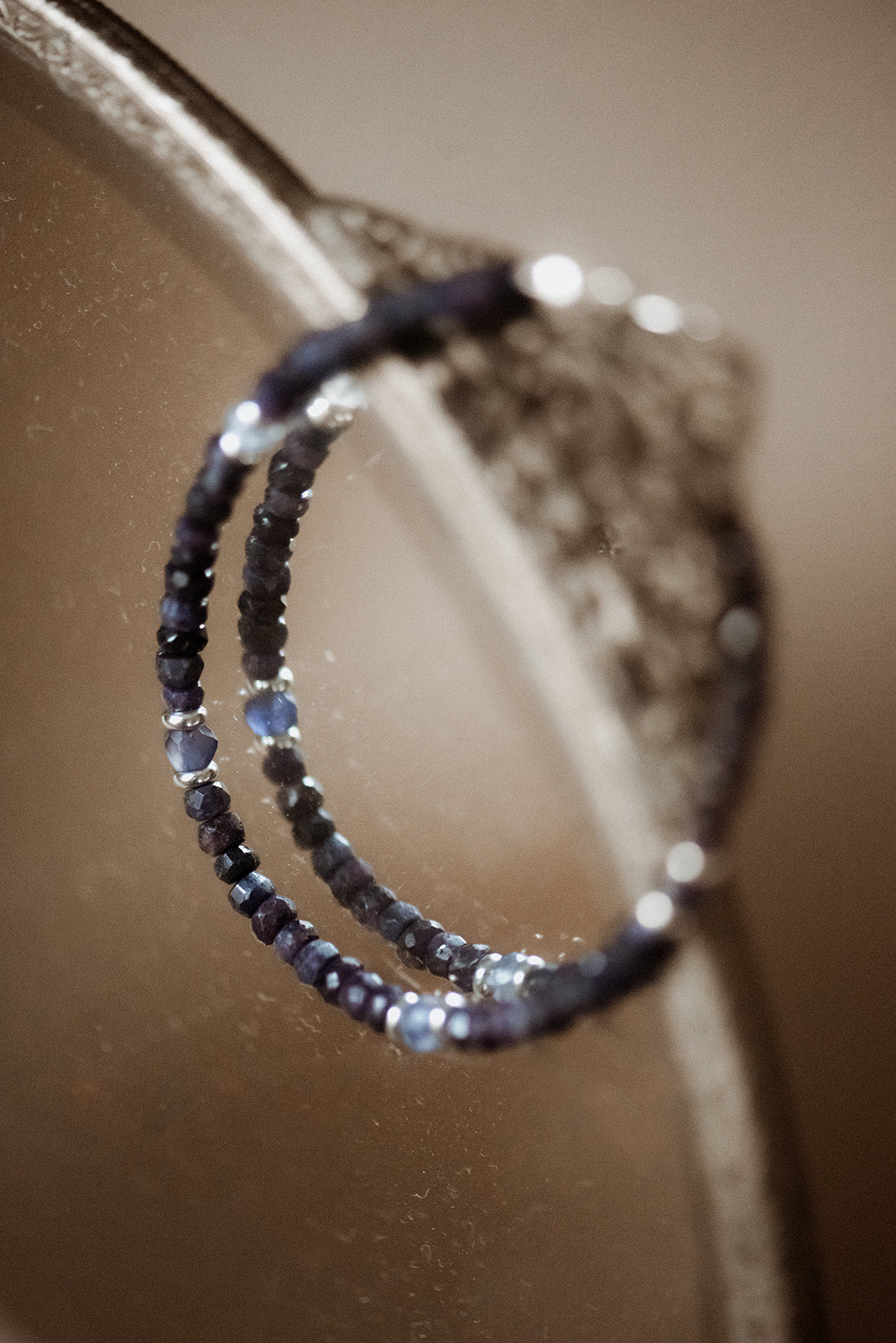 Sapphire and iolite bracelet